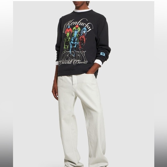 NWT Homme + Femme Churchill Downs Crewneck Black - Picture 2 of 5